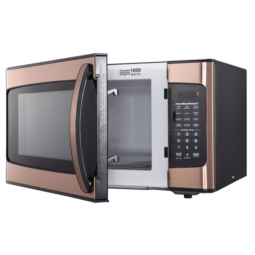 Hamilton Beach 1.1 Cu. Ft. Microwave Oven, Copper – Varanda Store
