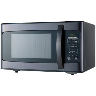 Hamilton Beach 1.1 Cu. Ft. 1000W Black Stainless Steel Microwave